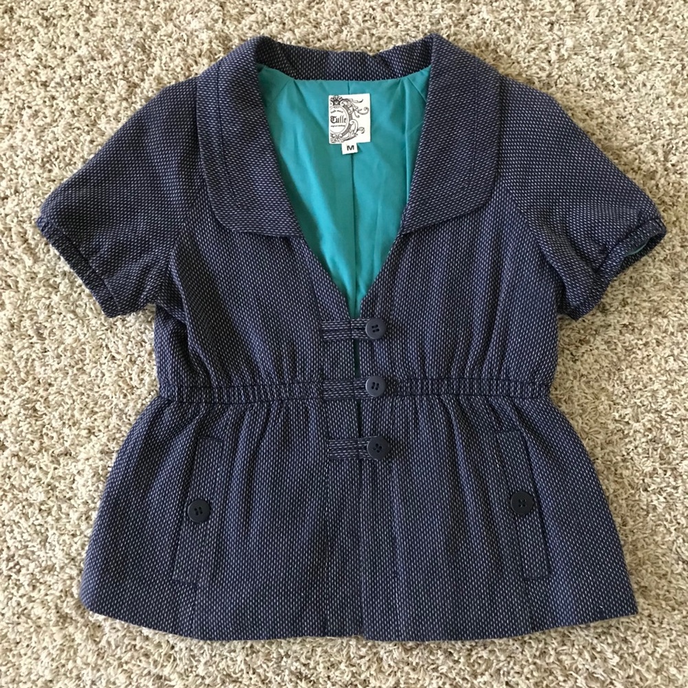 Cute Tulle Short Sleeve Jacket